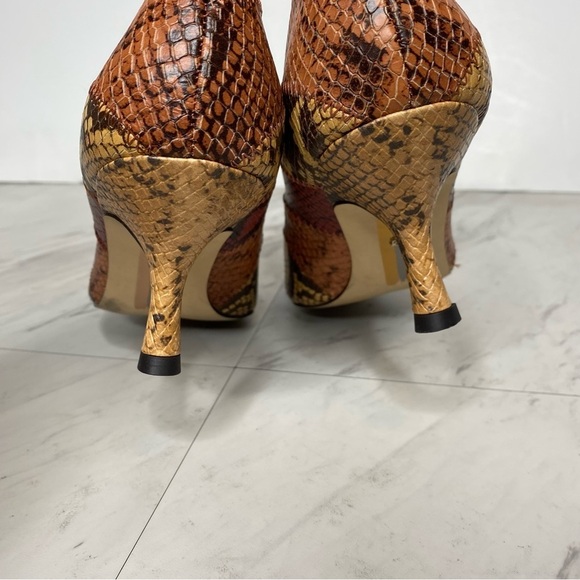 Sam Edelman Julianne Snakeskin Leather Pointy Toe Pump 7M - Picture 4 of 15